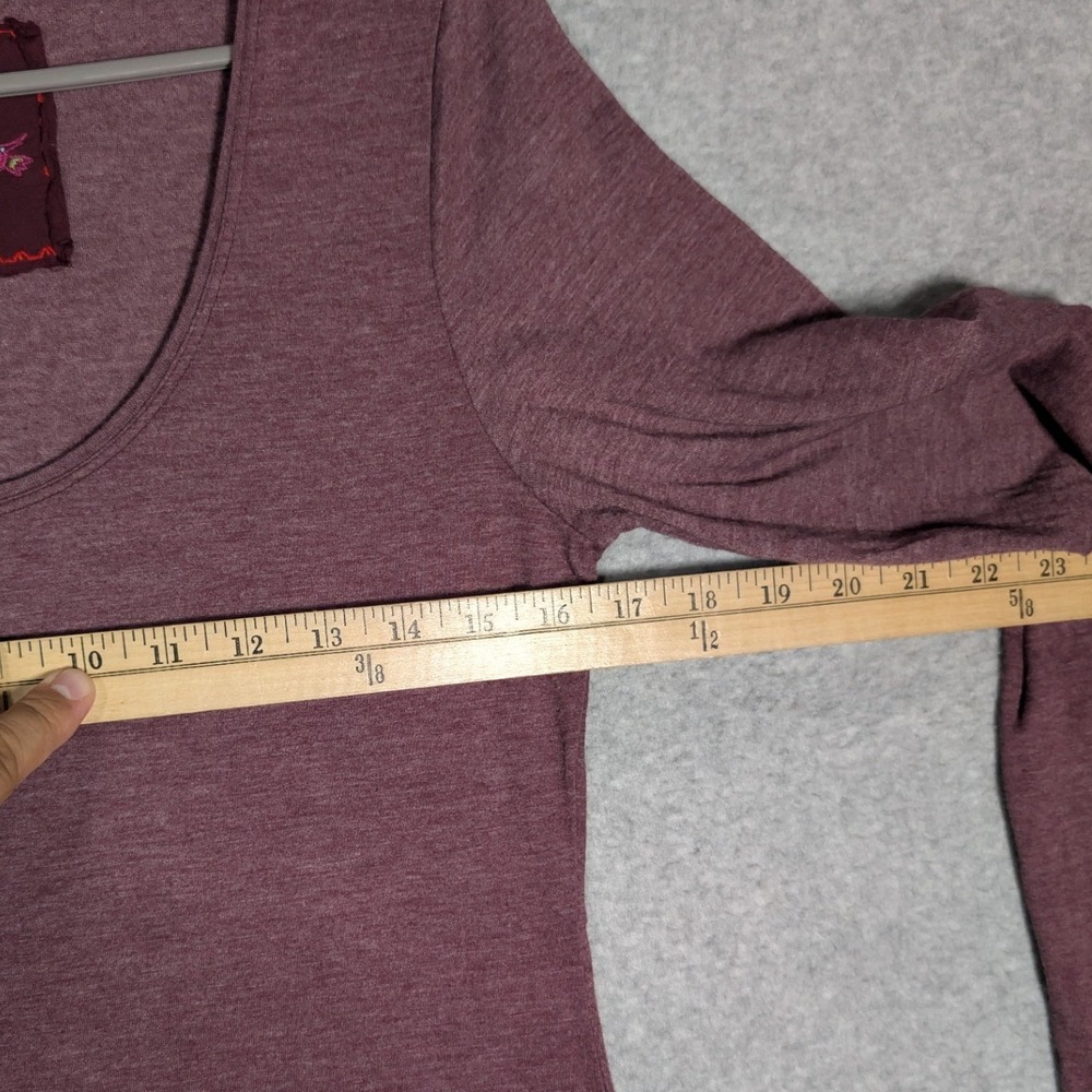 Johnny Was Los Angeles High Low Dress Women Small Mauve Floral Embroidered Artsy - Picture 9 of 12